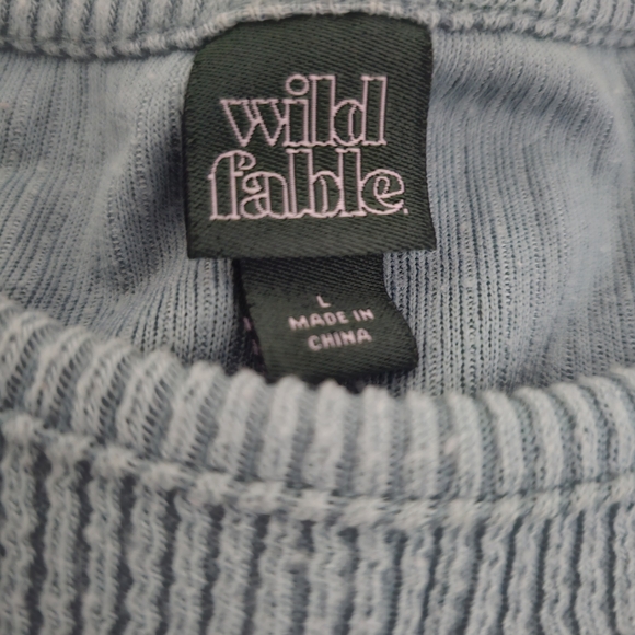 Wild Fable Light Green Ribbed Knit Set - Picture 3 of 4